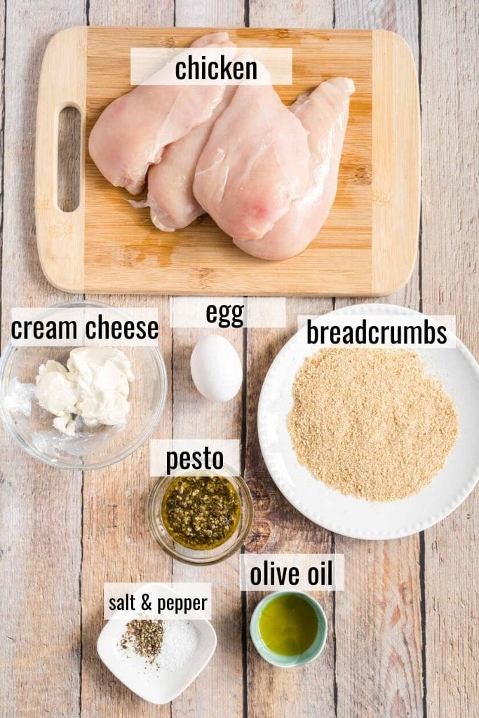 ingredients laid out and labelled