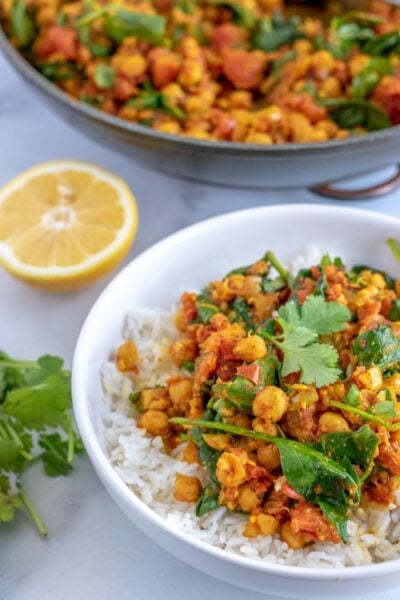 Chickpea Spinach Curry - Kylee Cooks