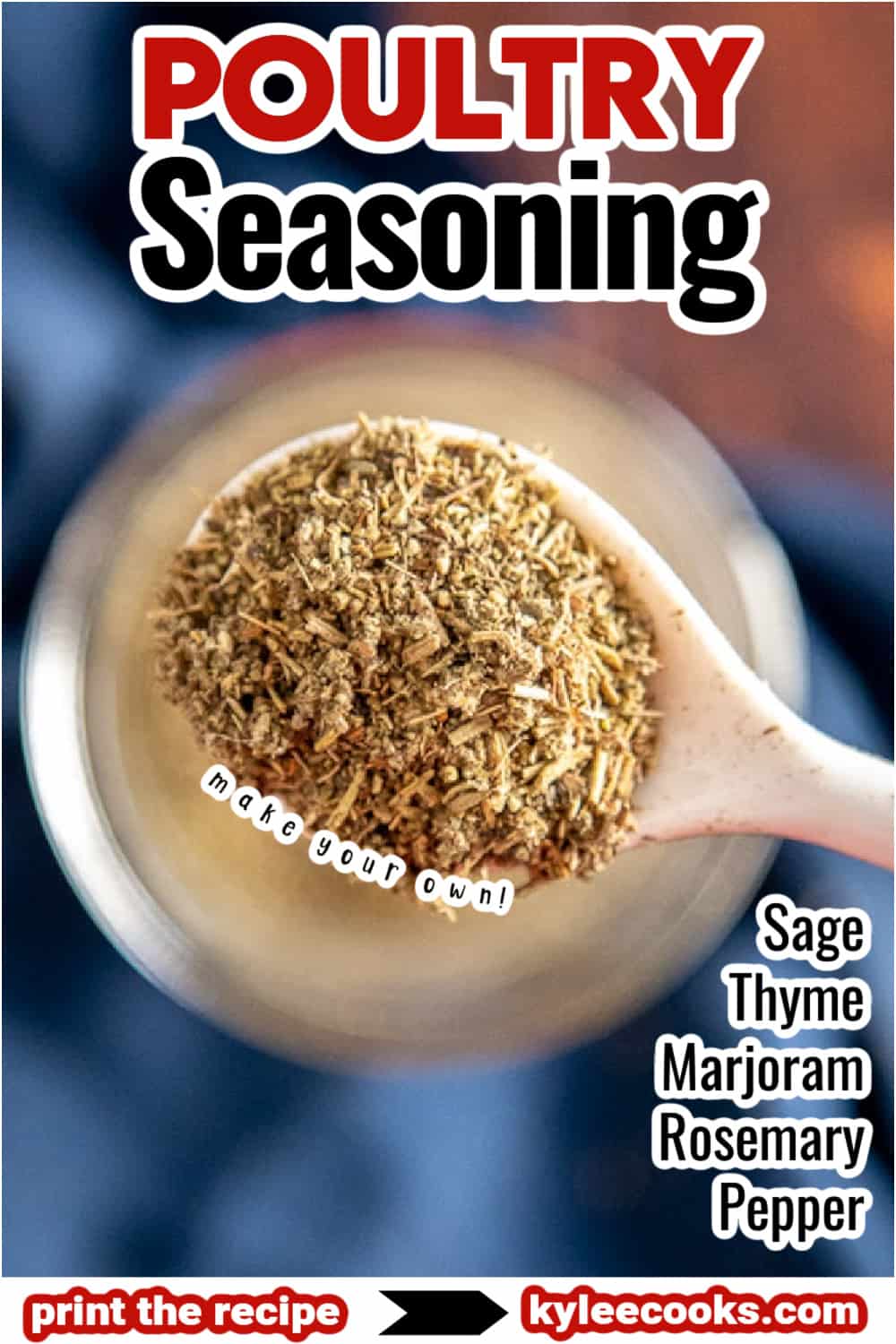Poultry Seasoning with recipe name overlaid in text.