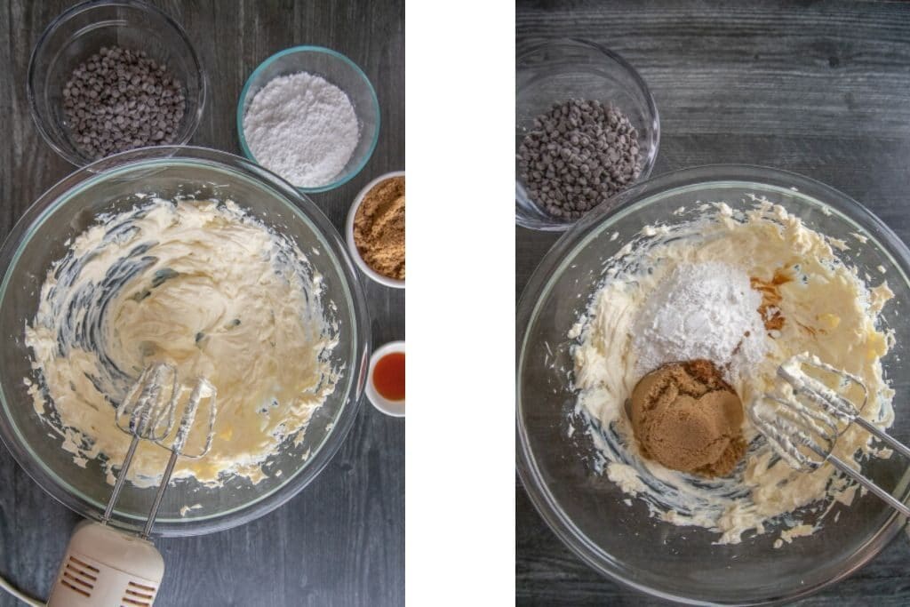 cookie dough dip - process photos