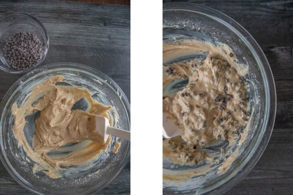 cookie dough dip - process photos