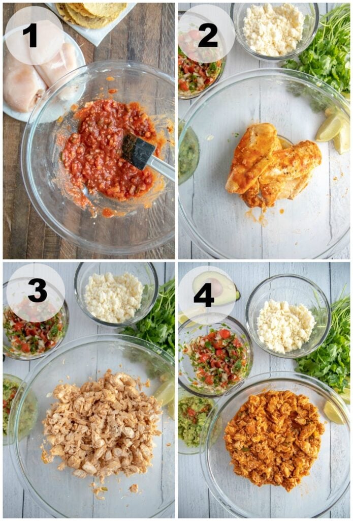 Chicken Soft Tacos - Step by Step