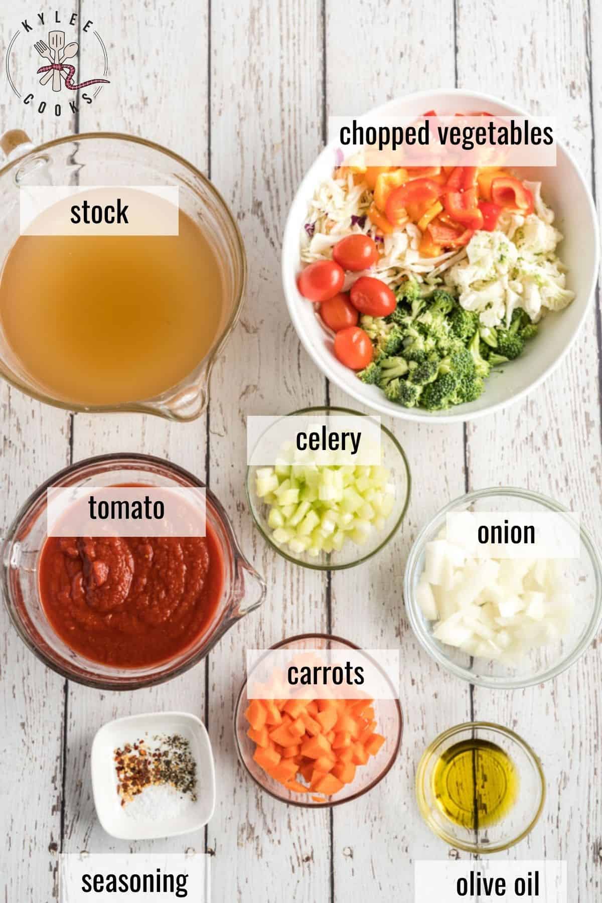 ingredients in vegetable soup