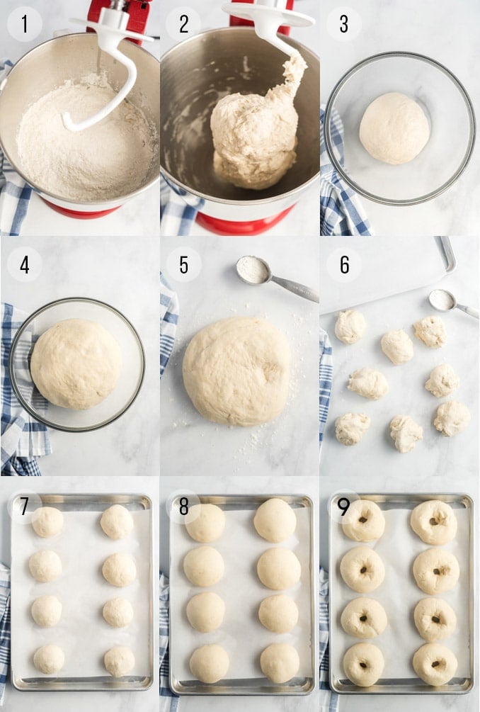 how to make the dough for bagels