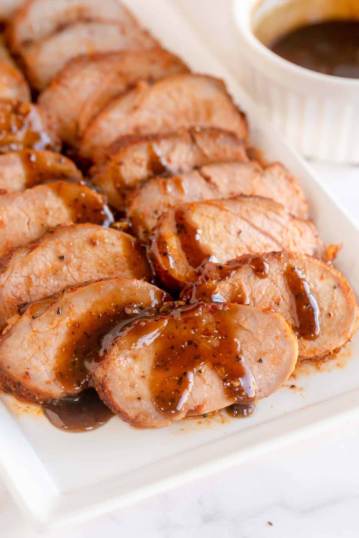pork tenderloin with sauce