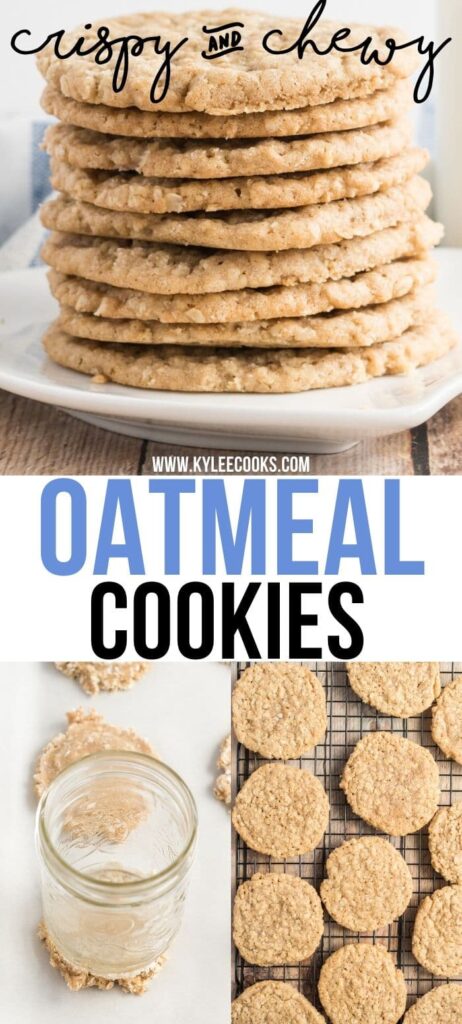 oatmeal cookies pin with text overlay