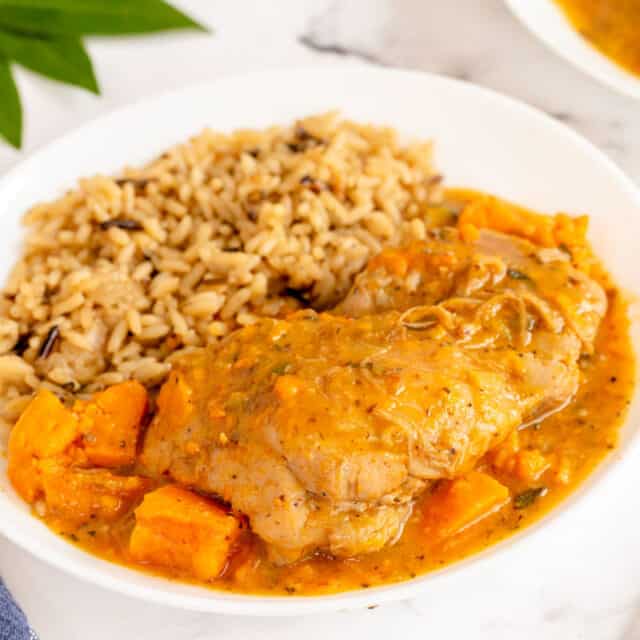 Braised Chicken Thighs (with Sweet Potatoes and Leeks) Kylee Cooks