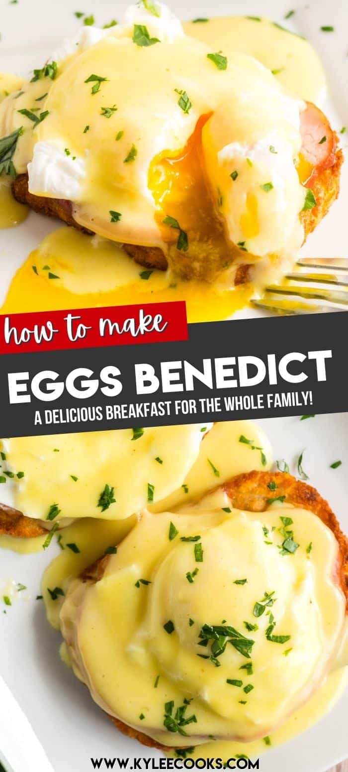 collage of eggs benedict