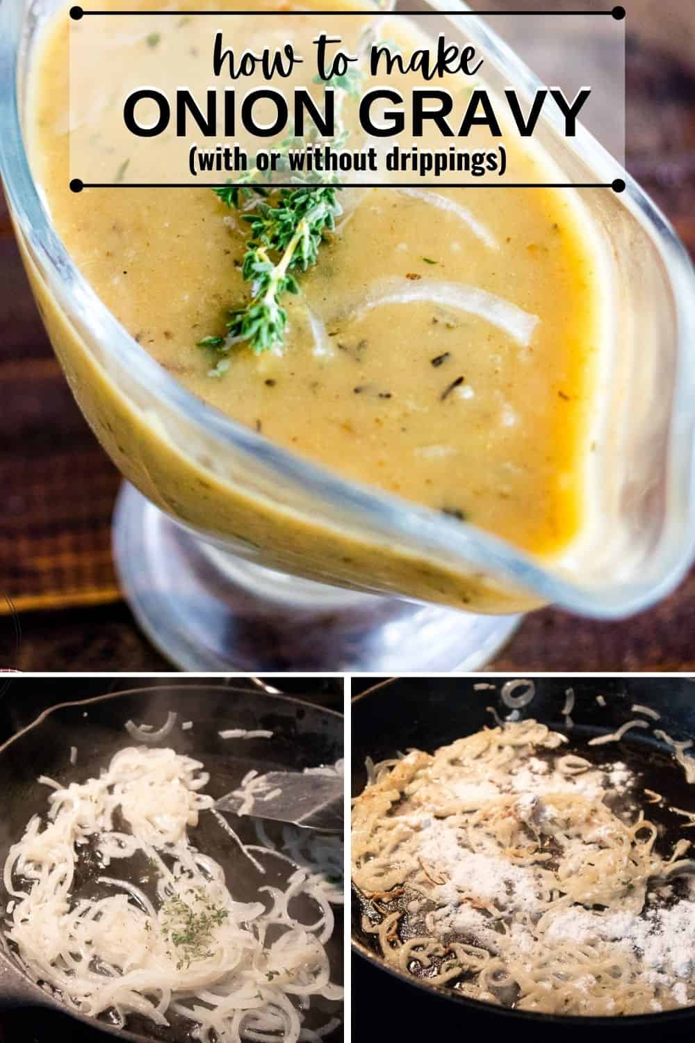 How to make gravy with the recipe title in text overlaid