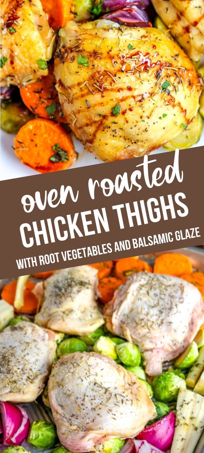 Oven Roasted Chicken Thighs (with Balsamic Glaze) - Kylee Cooks