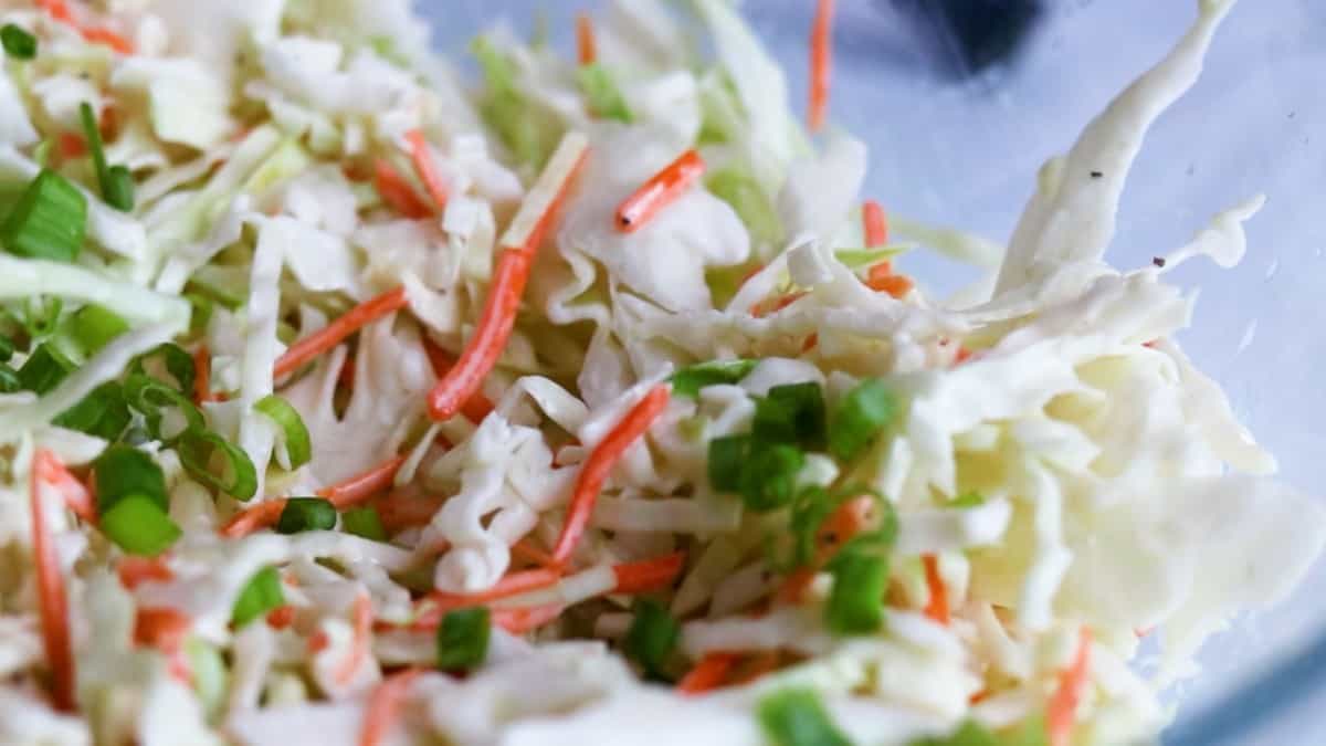 green onions added to cole slaw.
