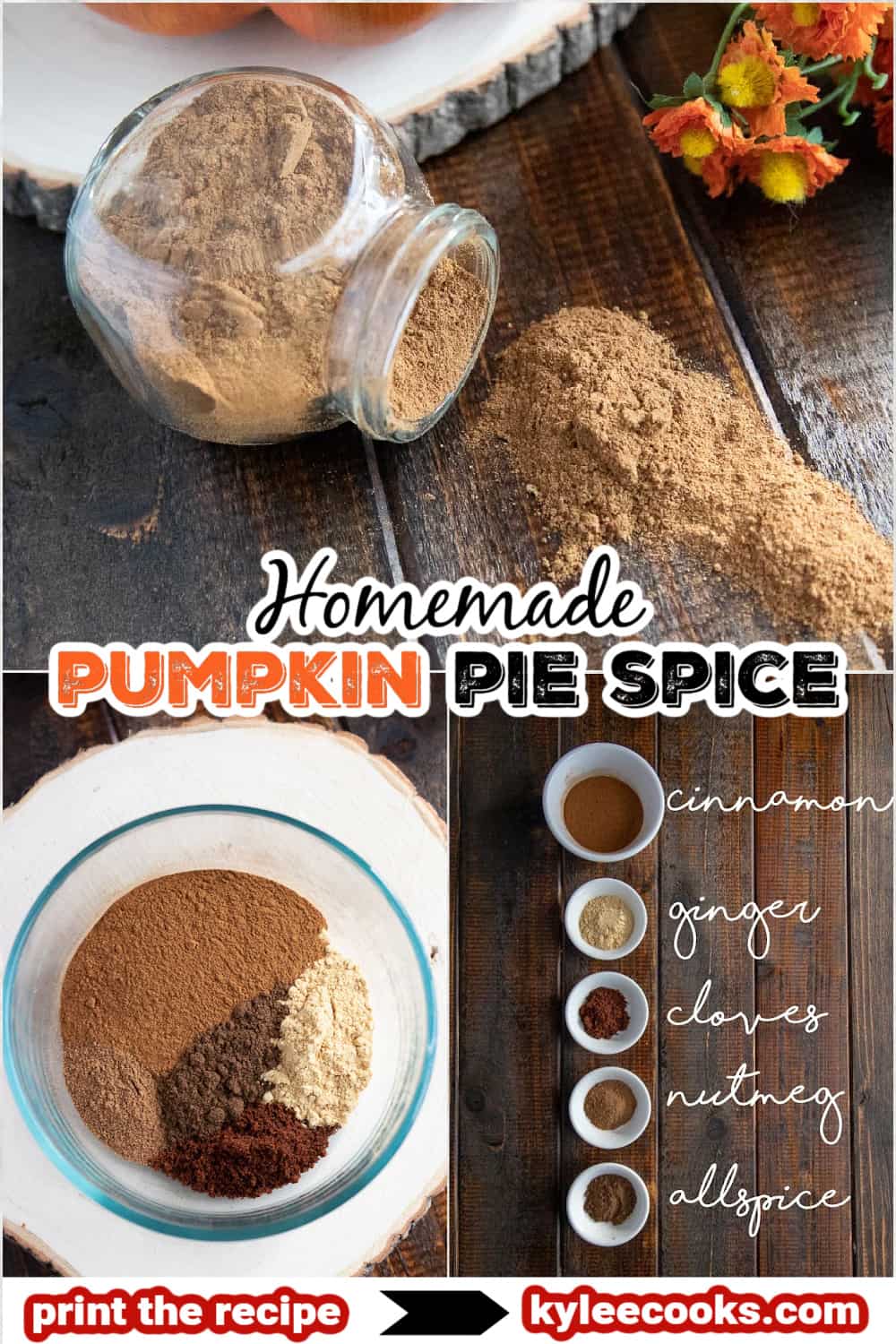 pumpkin pie spice with text overlay