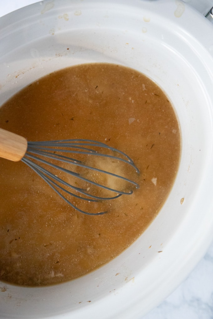 making gravy in the crockpot