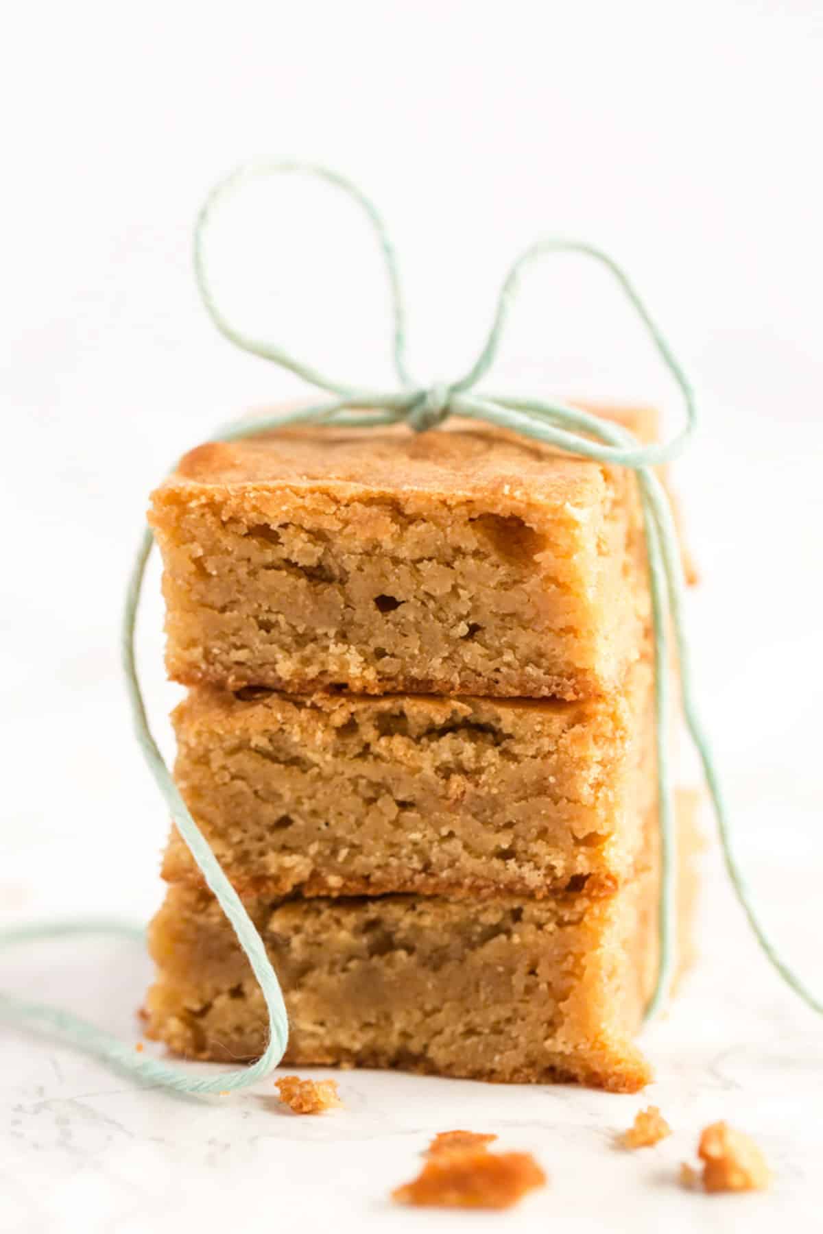 blondies wrapped in twine