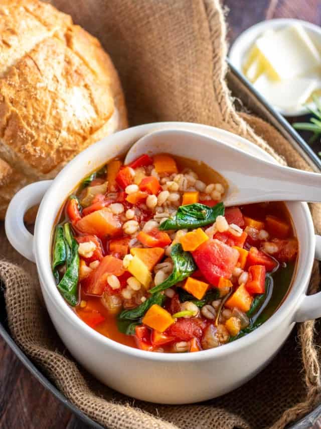 Healthy Barley Soup – Vegetarian Recipe
