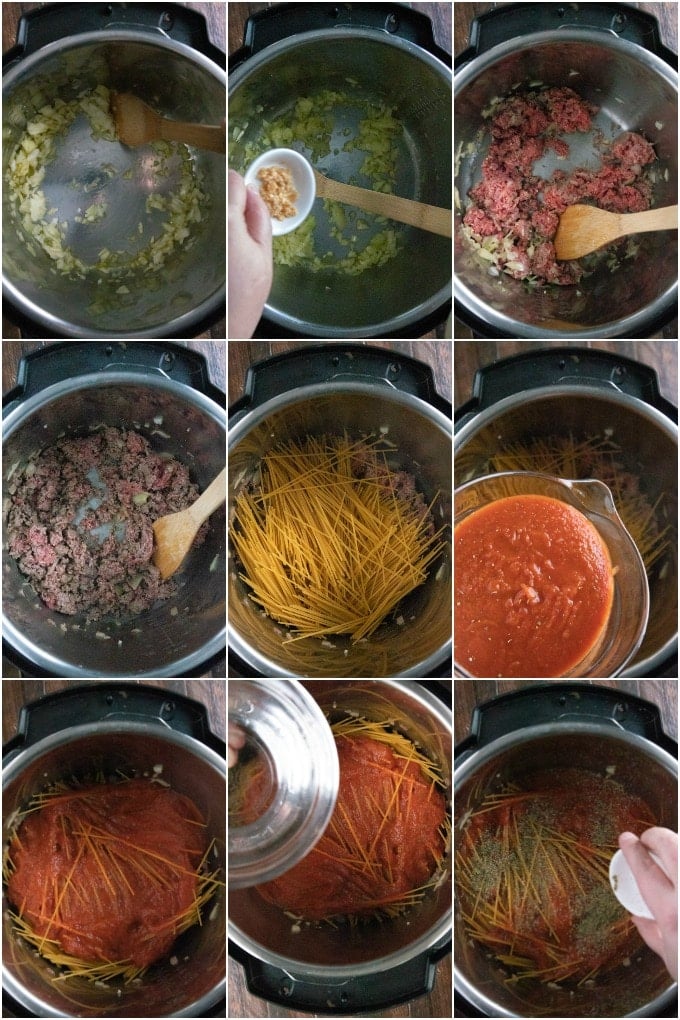 how to make spaghetti in the instant pot