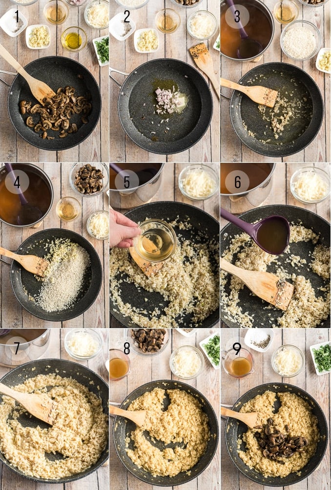 how to make mushroom risotto