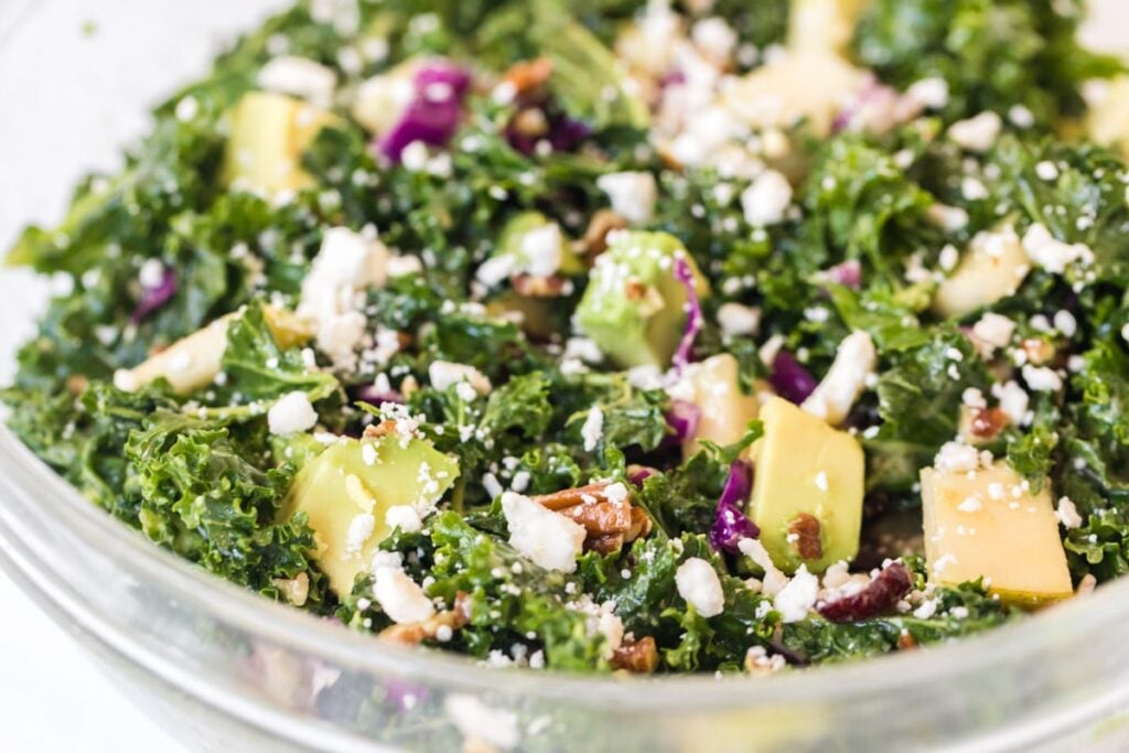 kale salad in a bowl