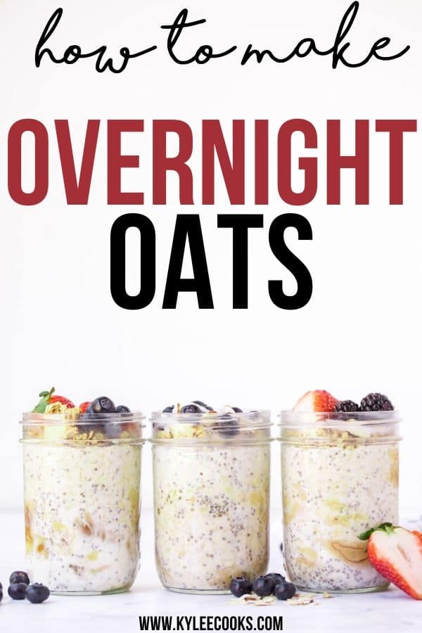 overnight oats pin with text overlay