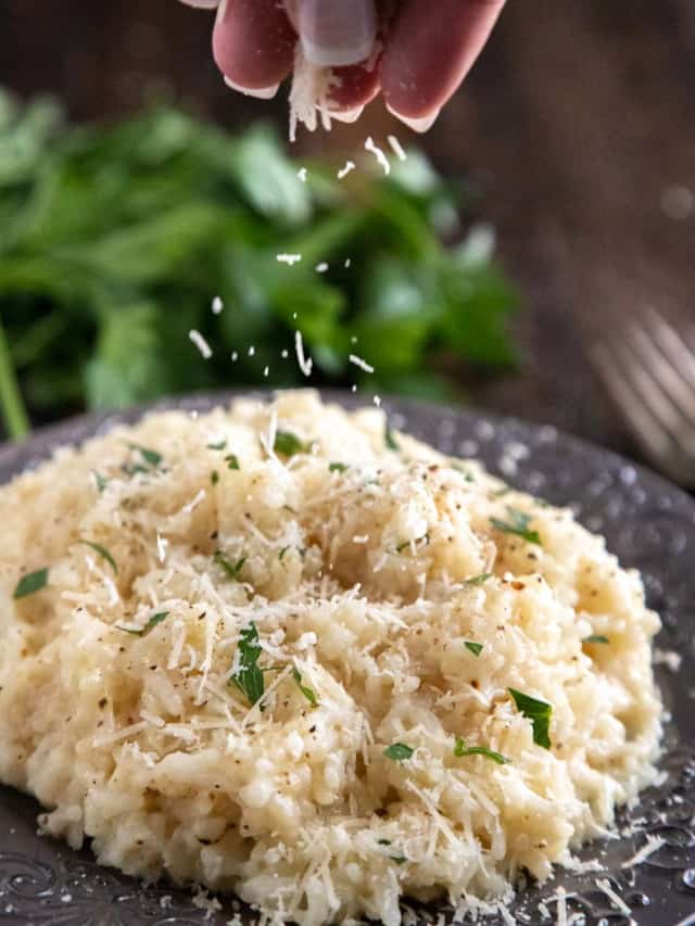 Instant Pot Risotto (Garlic Parmesan)