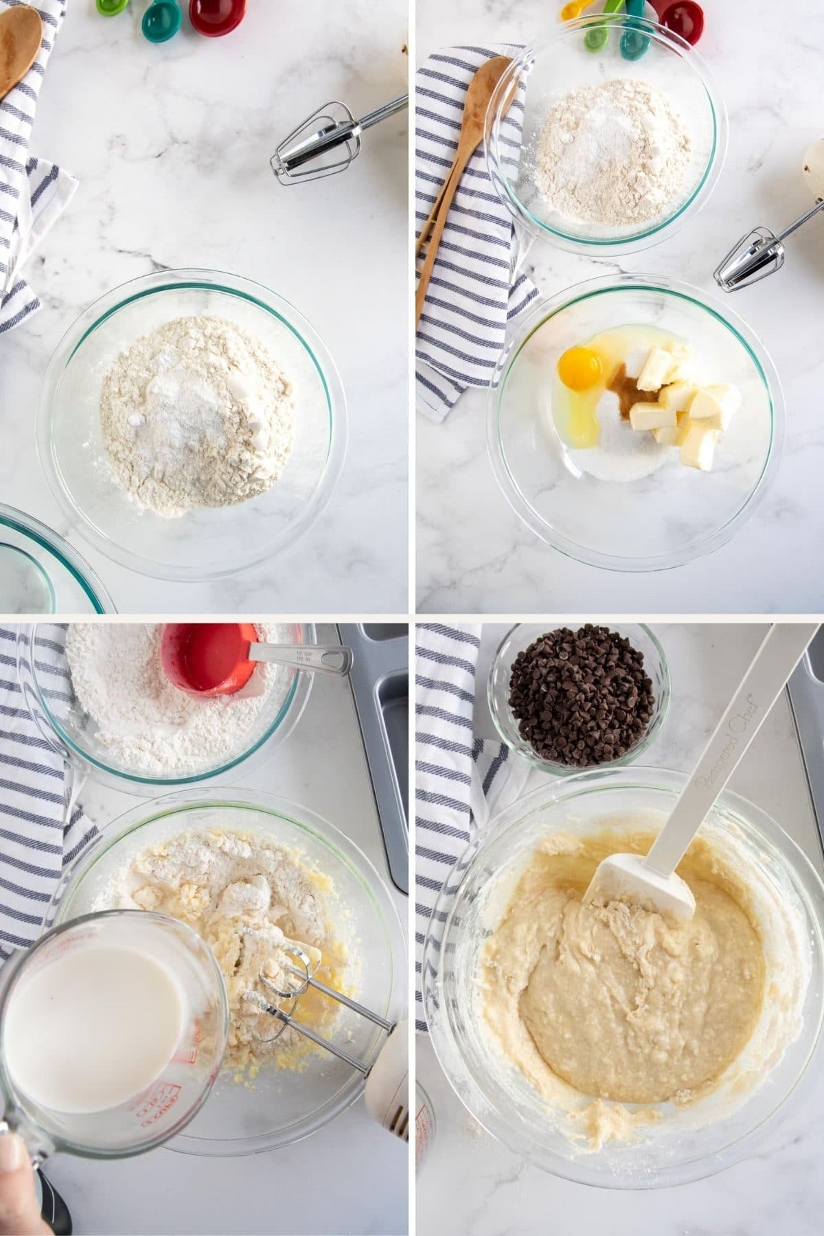 step by step making batter