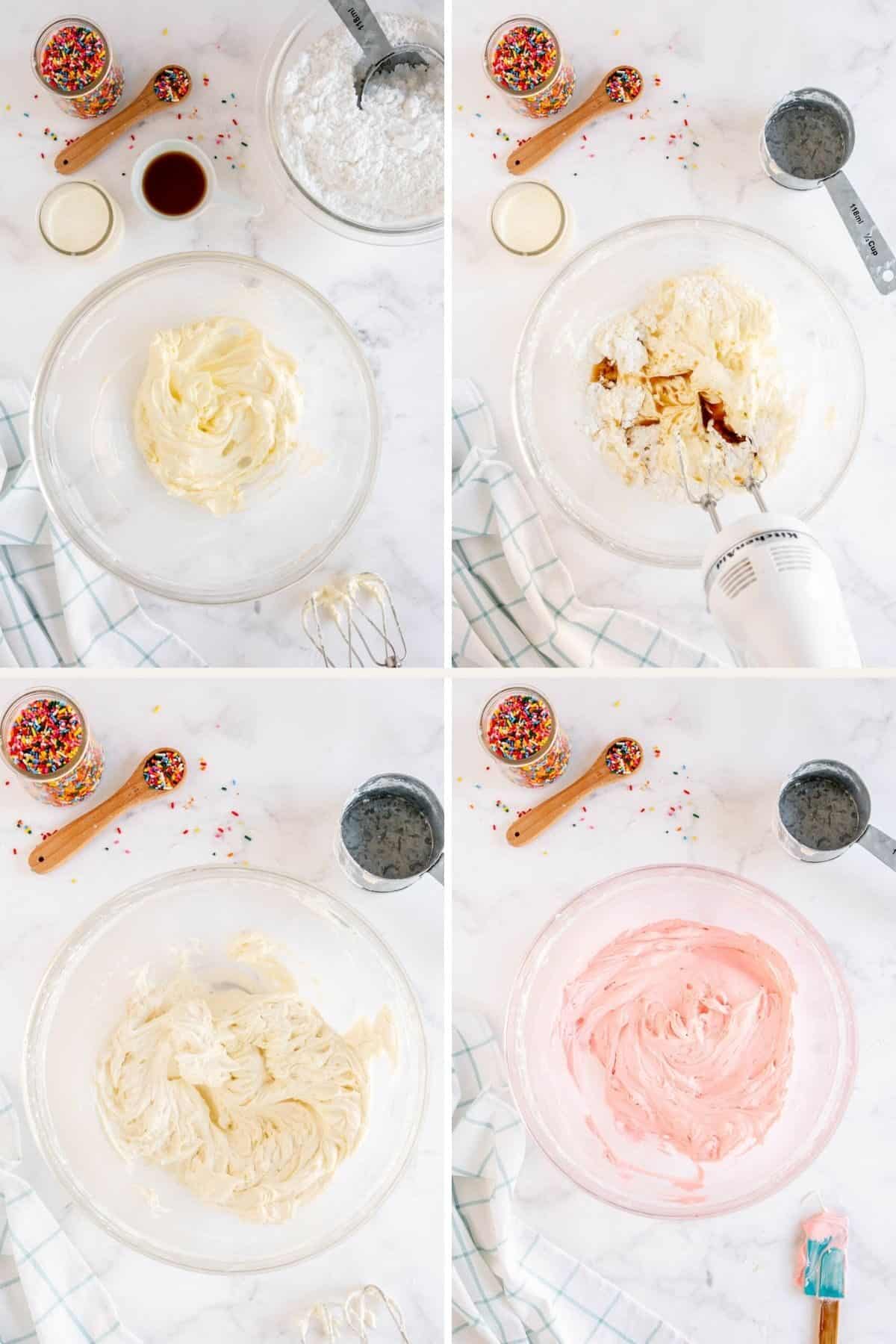 step by step for making frosting
