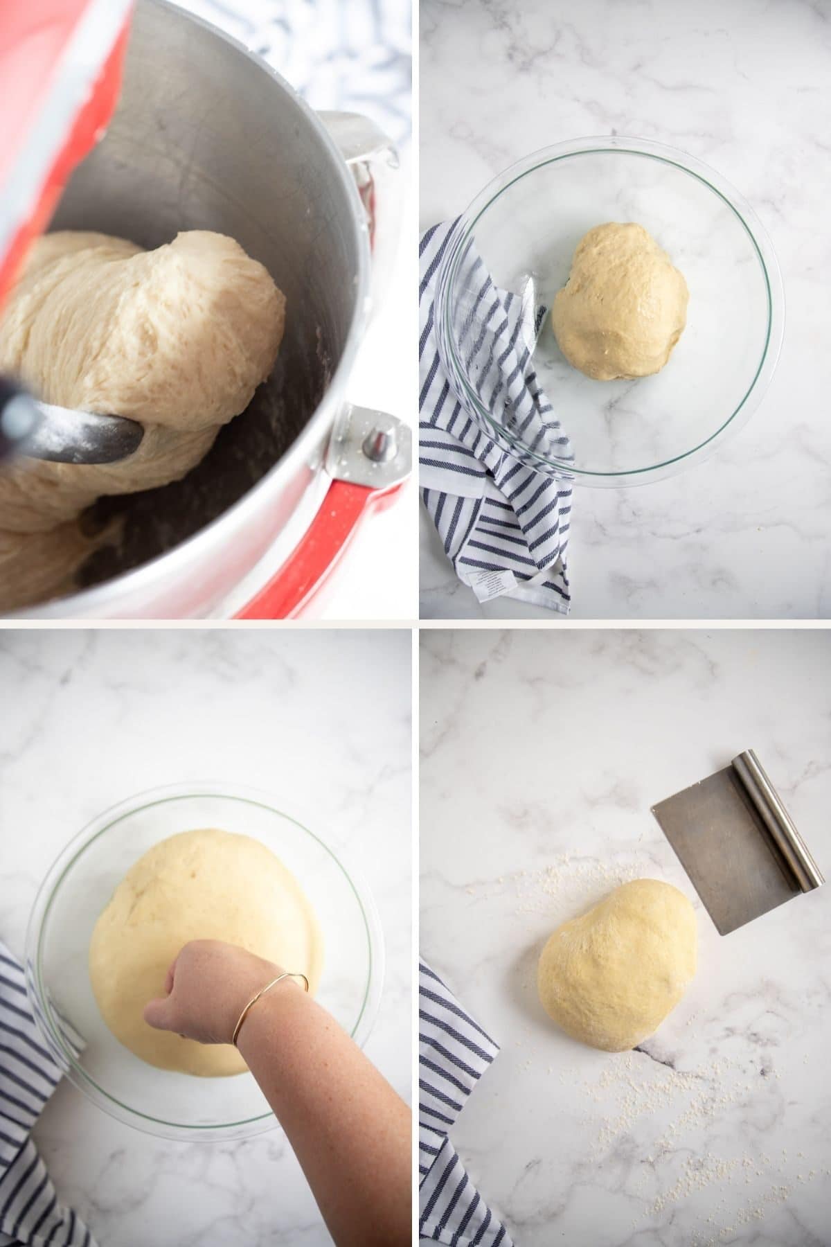 step by step - making dough