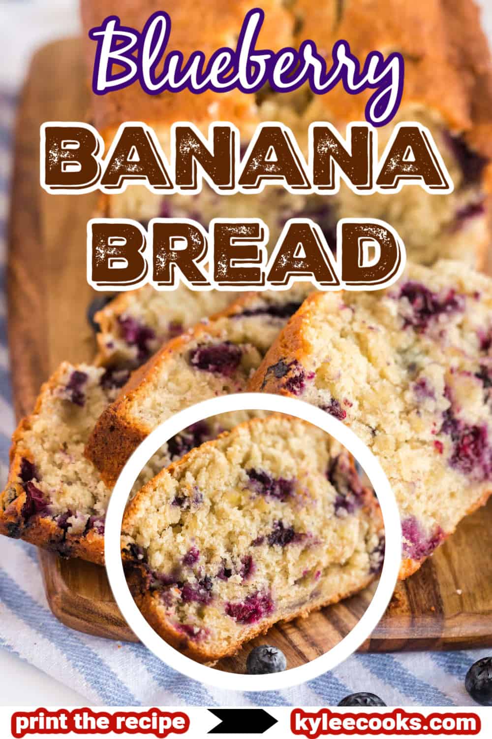 blueberry banana bread with text overlay