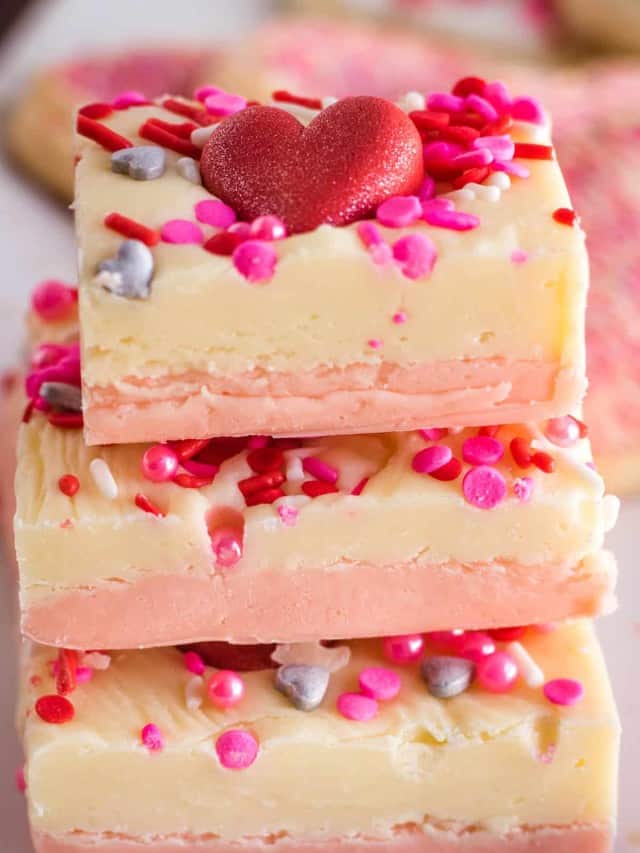 White Chocolate Fudge – No Bake Valentine’s Day Treat
