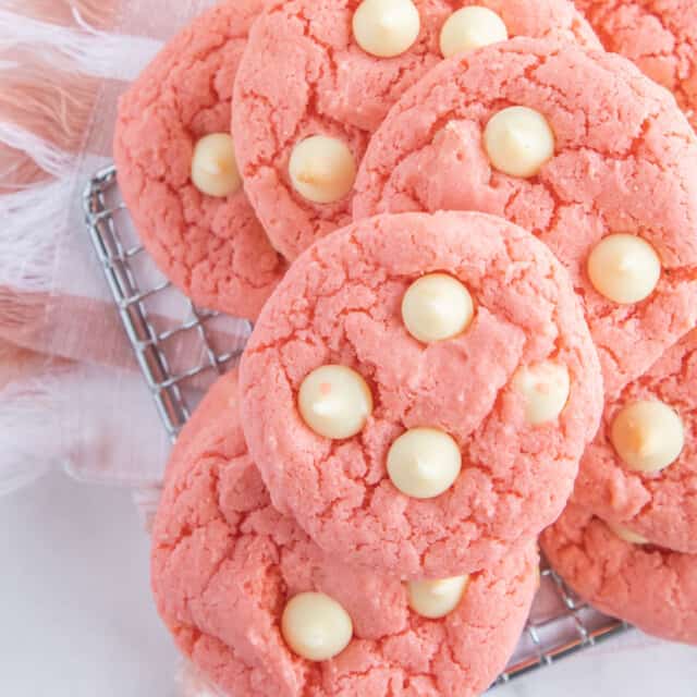 Strawberry Cake Mix Cookies Recipe Kylee Cooks