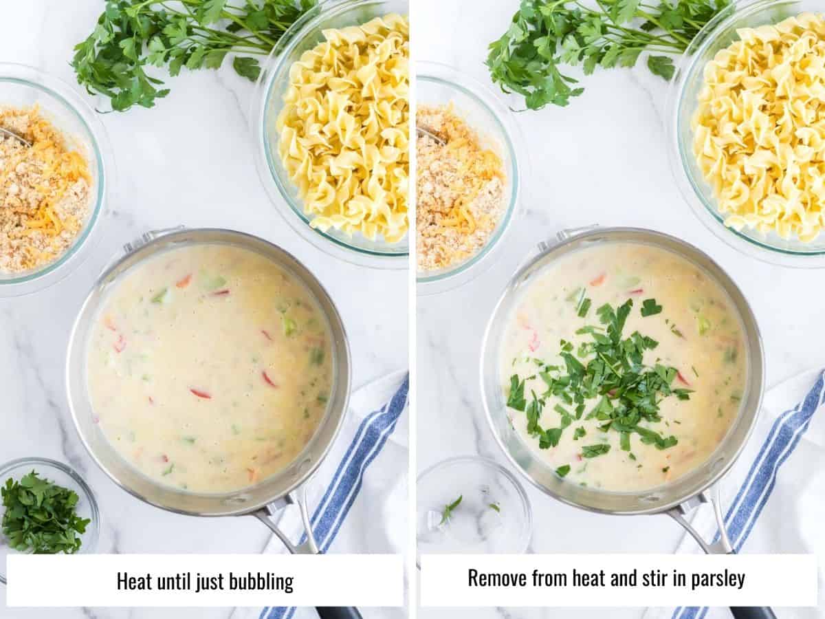 step by step how to make tuna noodle casserole
