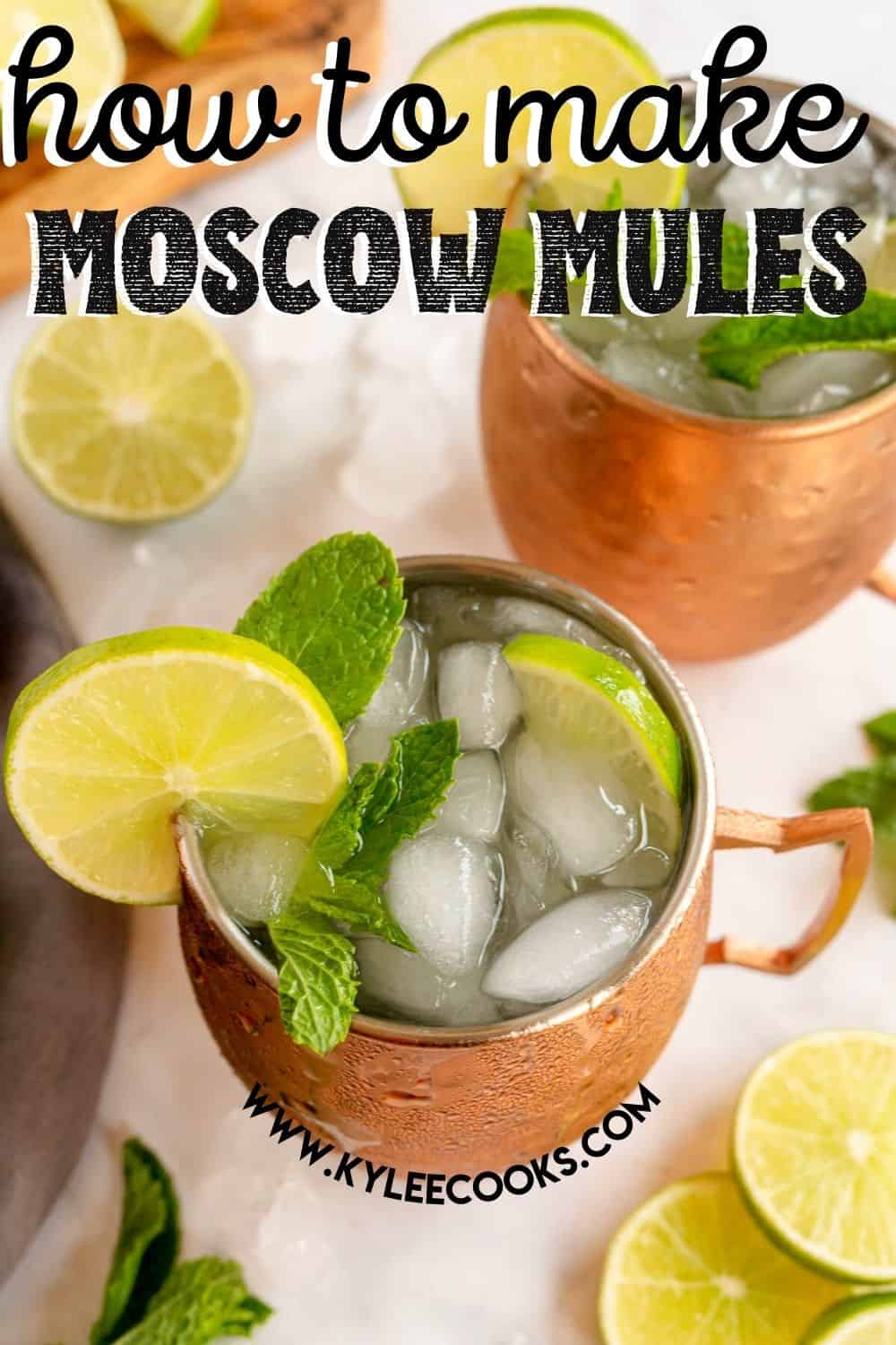moscow mule with text overlay