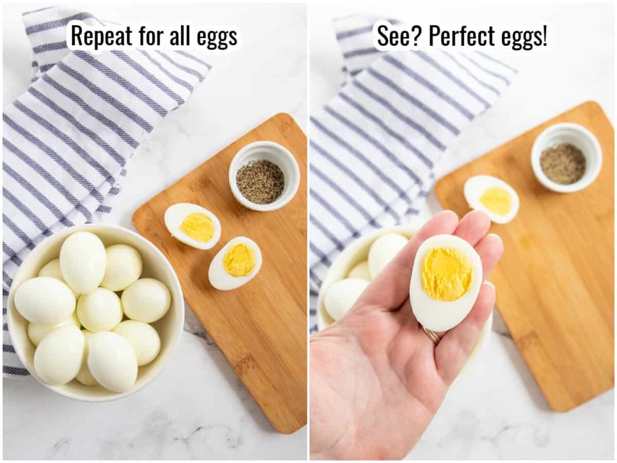 step by step for instant pot hard boiled eggs