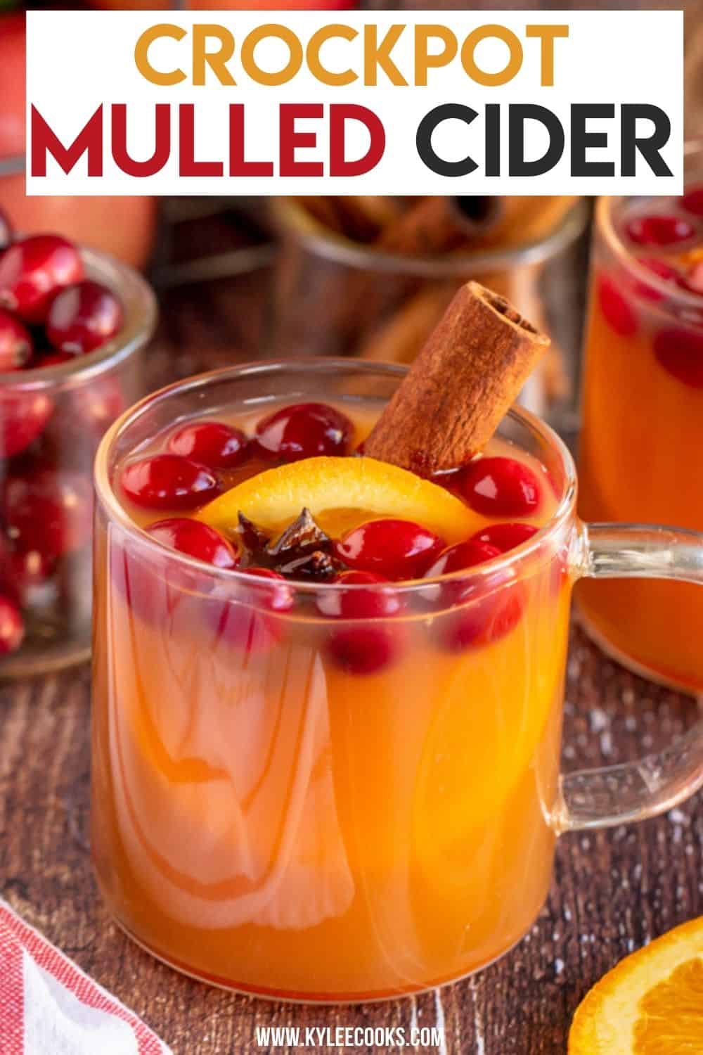 mulled apple cider with recipe name overlaid in text