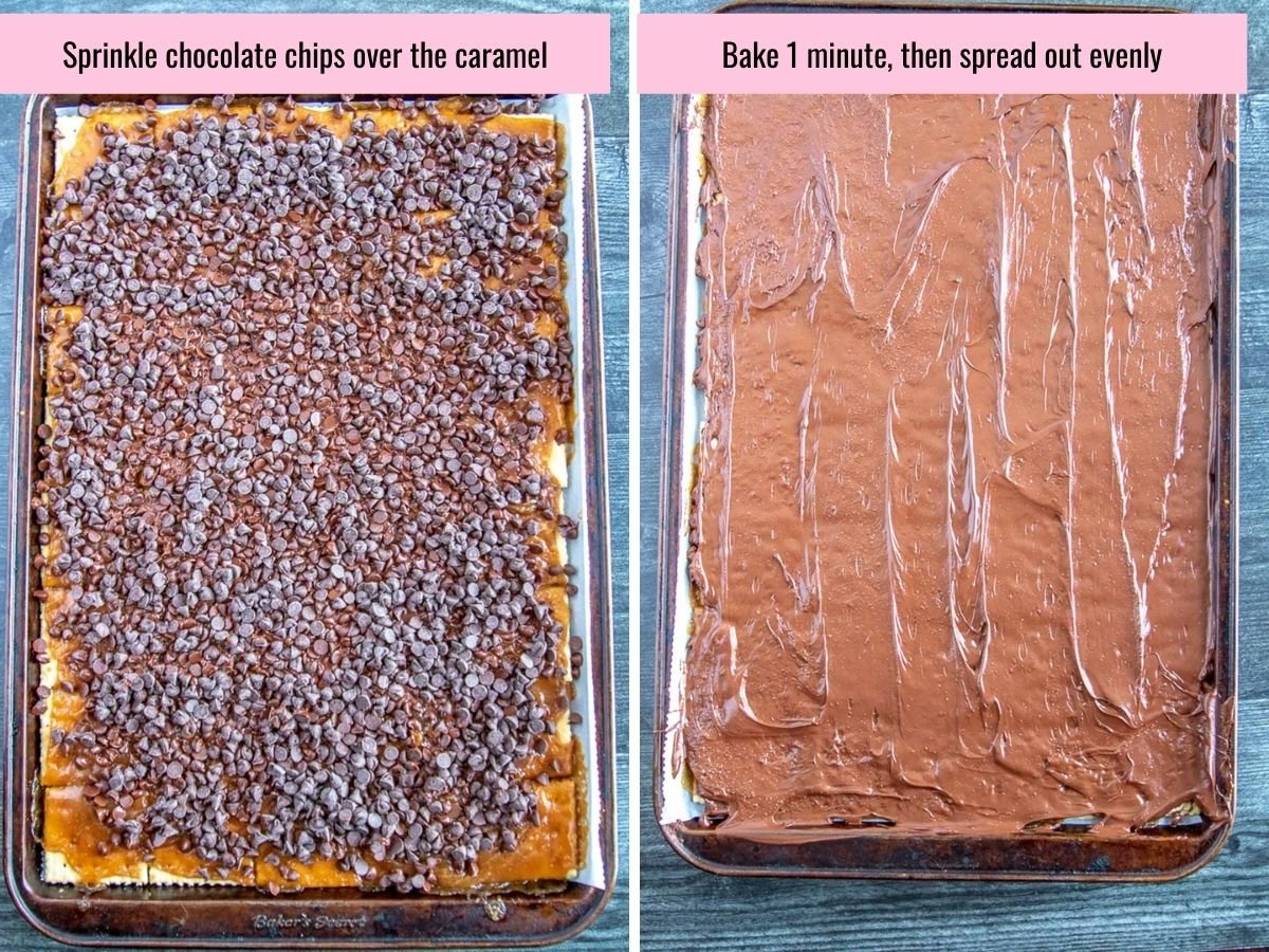 step by step process for making saltine cracker candy