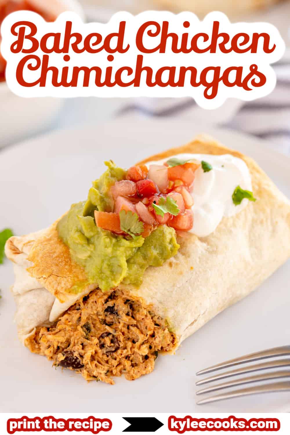 chimichangas on a white plate.