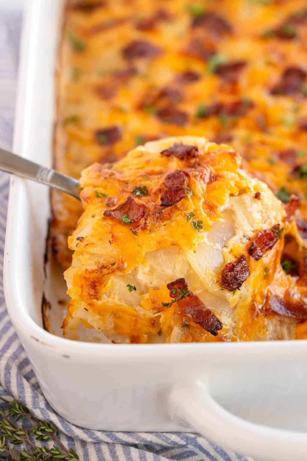 Cheesy au Gratin Potatoes (with Bacon) Kylee Cooks