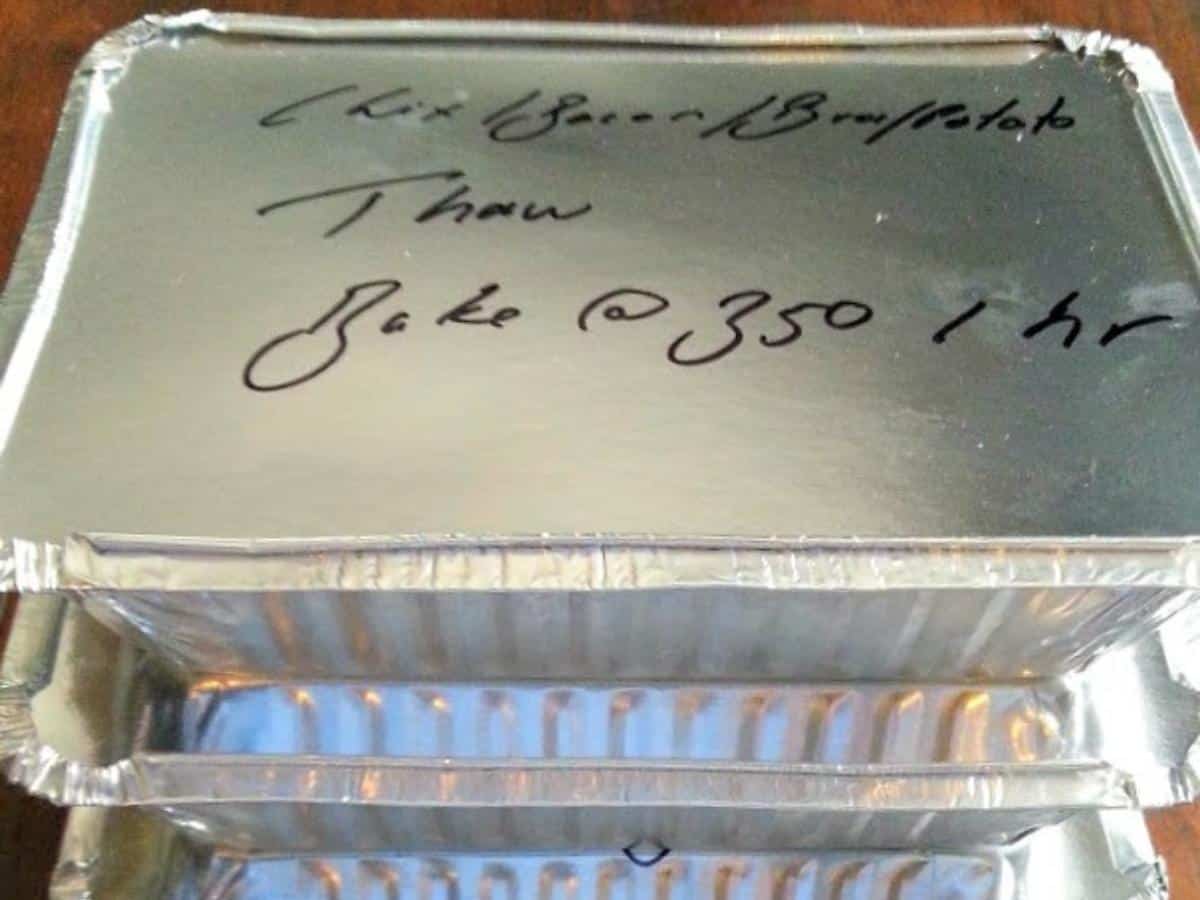 tin foil containers