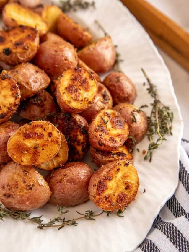 Roasted Baby Potatoes (with Honey Mustard)