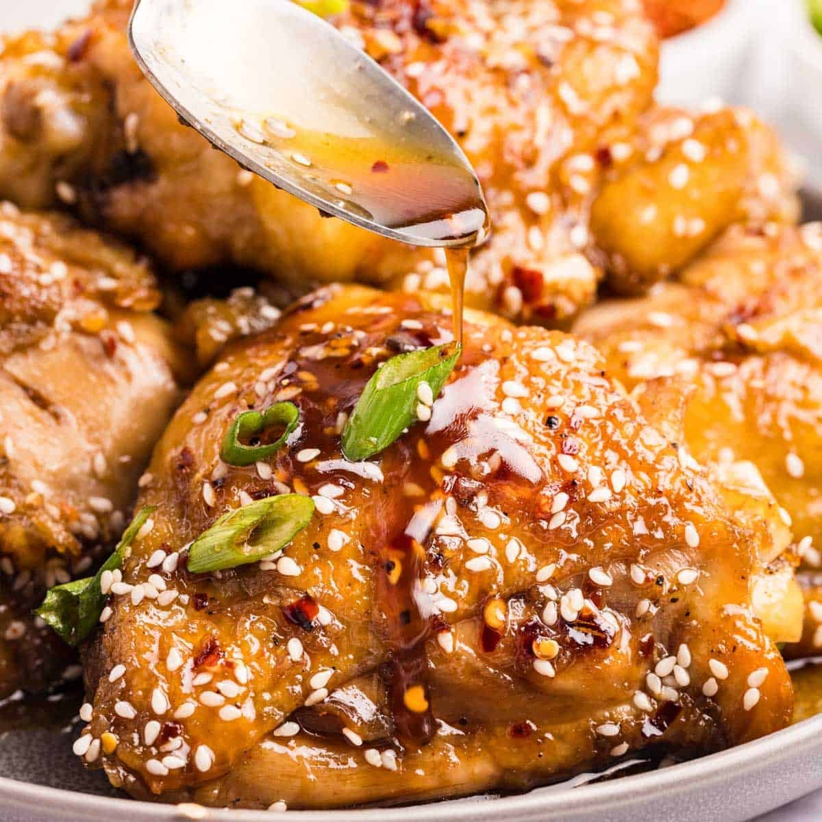 Honey Glazed Chicken Thighs