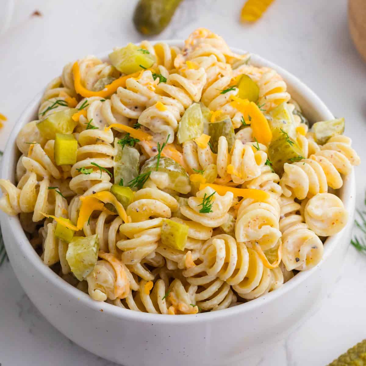 Dill Pickle Pasta Salad