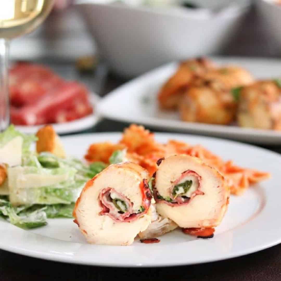 Italian Stuffed Chicken Roll Ups