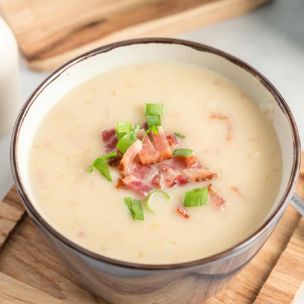 Potato Leek Soup (with Bacon)
