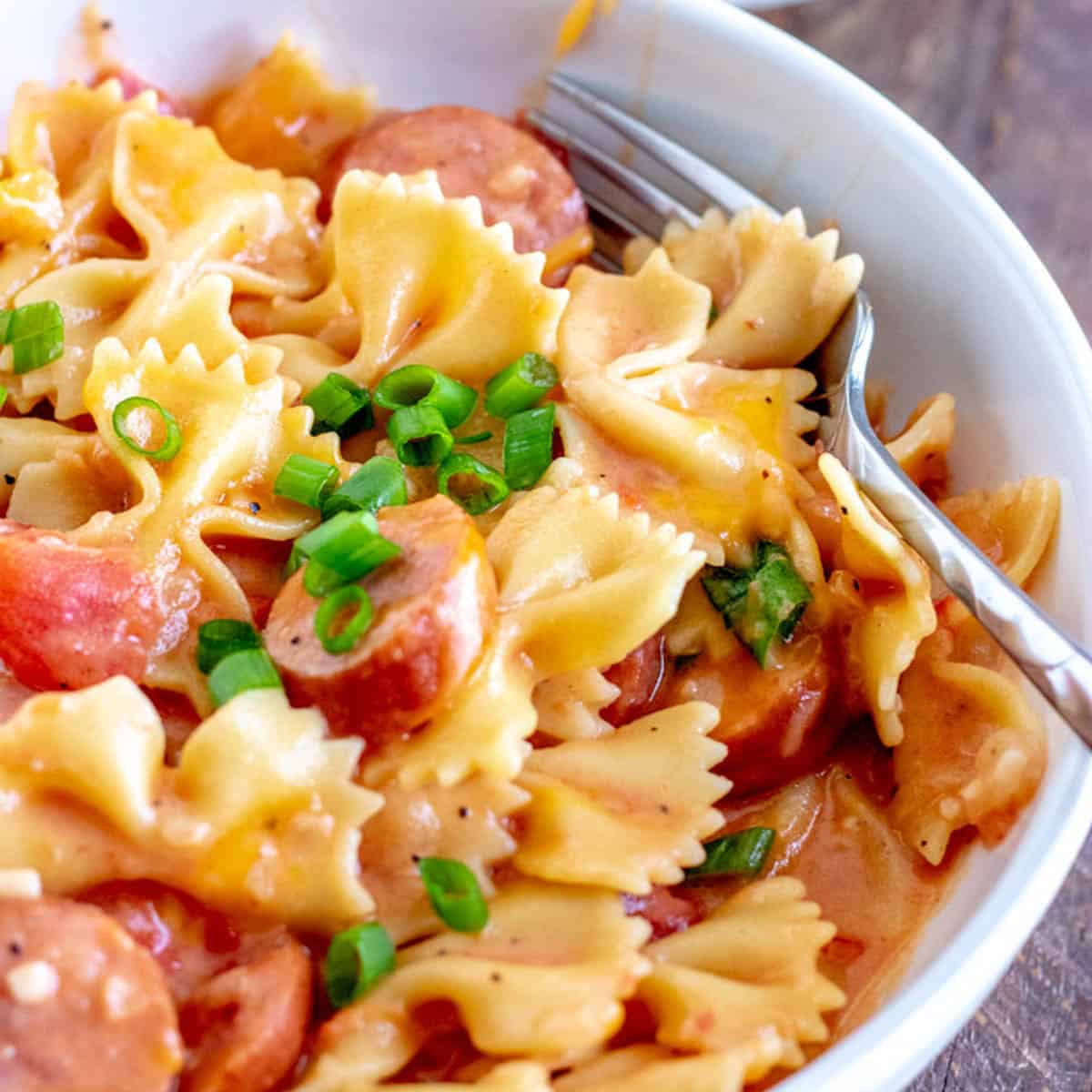 Creamy Smoked Sausage Pasta (dinner made in one pan!)-image