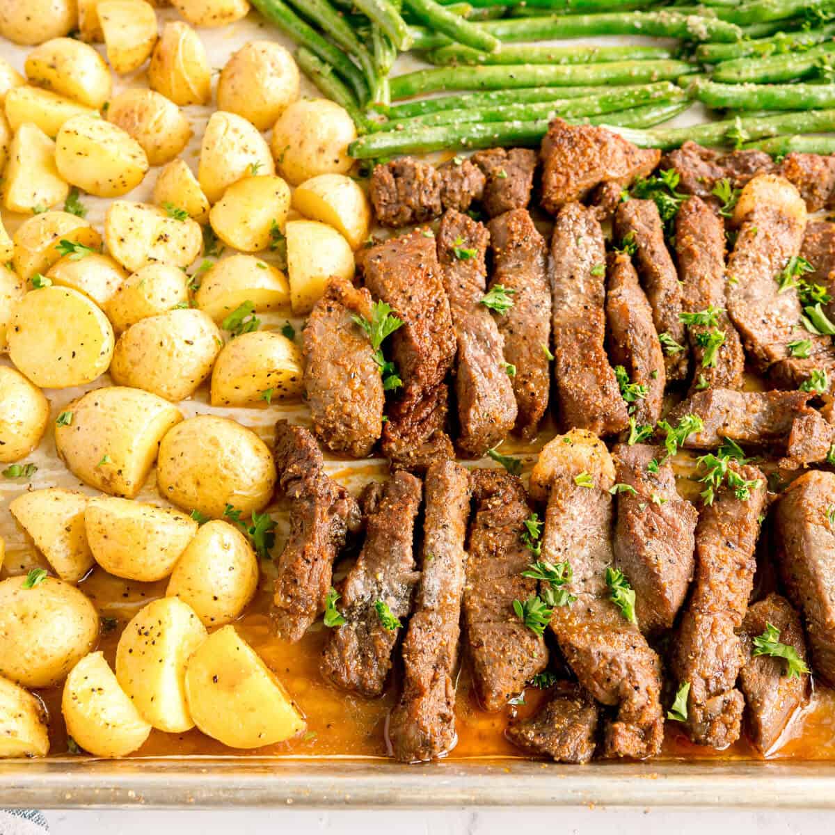 Sheet Pan Steak and Potatoes